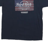 HARD ROCK CAFE Mens Black Sacramento Graphic T-Shirt 2XL Short Sleeve Crew Neck