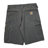 Carhartt Cargo Shorts - 36W 11L Grey Cotton
