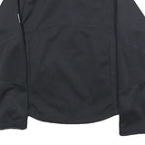 JACK WOLFSKIN Womens Black Polyester Blend Outdoor Jacket M Zip Floral Pattern