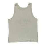 Hard Luck Cafe Baghdad Oneita Single Stitch Vest - Large White Cotton