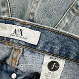 Made In Usa Armani Exchange Boot Cut Jeans - 29W UK 10 Blue Cotton
