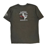 Houston, Tx Harley Davidson Graphic T-Shirt - Large Gray Cotton Blend