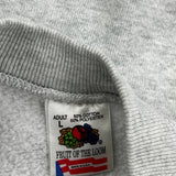 Vintage Made In USA Green Bay Packers Fruit Of The Loom Nfl Sweatshirt - Large Grey Cotton Blend