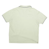 CHAPS Mens Cream Polo Shirt Short Sleeve Plain 2XL Cotton Comfortable