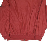 HIM COLLECTION Mens Red Bomber Jacket XL Polyester Blend Plain Zip Comfortable