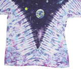 LIQUID BLUE Mens Blue & Purple Graphic T-Shirt 2XL Short Sleeve Crew Neck Cotton