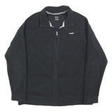 REEBOK Womens Black XL Polyester Zip Jacket Plain Lightweight Sportswear