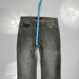 Request Hip Hop Jeans - 33W 32L Grey Cotton Blend