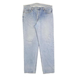 LEVI'S 504 Mens Regular Blue Denim Light W42 L34 Zip Classic Fit Jeans