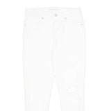 LEVI'S 721 High Rise Skinny Ankle Womens White Slim Skinny Denim W30 L27 Raw Hem