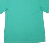 TOMMY HILFIGER Mens Green Cotton Blend Plain XL Polo Shirt Short Sleeve Classic