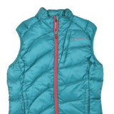 SALOMON Womens Teal Blue Puffer Jacket M Polyester Blend Quilted Zip Outdoor