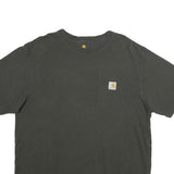 CARHARTT Mens Black Pocket T-Shirt L Short Sleeve Crew Neck Classic Fit Cotton