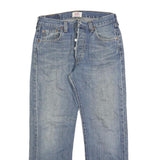 LEVI'S 501 Mens Jeans Blue Regular Straight Denim Medium W30 L27 Classic Button