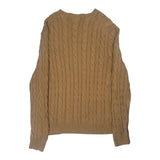 Polo By Ralph Lauren Cable Knit Sweater - XL Beige Cotton