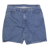 WRANGLER Mens Denim Blue Casual Shorts XL W38 Classic Cotton 5-Pocket Zip Fly