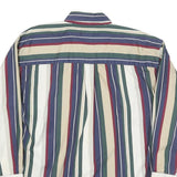 NATURAL ISSUE Mens Green & Navy Stripe Button Down Shirt XL Classic Fit