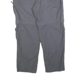 COLUMBIA Mens Polyester Grey Relaxed Cargo Trousers Zip W40 L32 Outdoor Casual