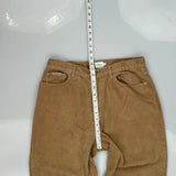 Calvin Klein Jeans Cord Trousers - 32″ Waist Brown Cotton