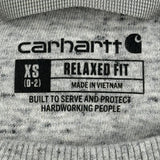 Carhartt Spellout Sweatshirt - XS Gray Cotton Blend