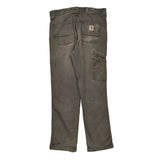 Carhartt Carpenter Trousers - 33W 30L Grey Cotton
