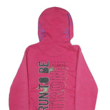 NIKE Womens Pink Hoodie M Womens Marathon Zip Up Athletic Casual