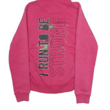 NIKE Womens Pink Hoodie M Womens Marathon Zip Up Athletic Casual