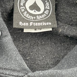 Skateboarding Thrasher Graphic Hoodie - Small Black Cotton