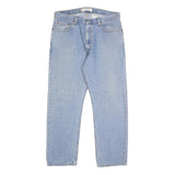 LEVI'S 505 Mens Jeans Blue Regular Straight Denim Medium W36 L30 Classic Fit Zip