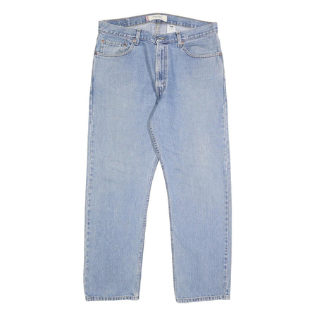 LEVI'S 505 Mens Jeans Blue Regular Straight Denim Medium W36 L30 Classic Fit Zip