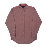 Ralph Lauren Checked Shirt - Large Red Cotton