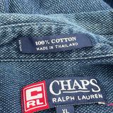 Chaps Ralph Lauren Denim Shirt - XL Blue Cotton