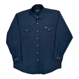 Dickies Shirt - Large Navy Cotton