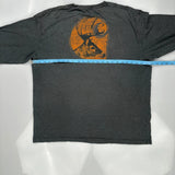 Deer Graphic Carhartt Long Sleeve T-Shirt - XL Grey Cotton