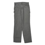 Durable Workwear Carhartt Cargo Carpenter Pants - 30W 34L Gray Cotton