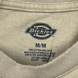 Dickies T-Shirt - Medium Khaki Cotton