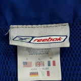 Reebok Windbreaker - Large Blue Polyester