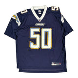 Chargers Reebok Nfl Football Jersey - XL Navy Polyester