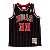 Chicago Bulls Mitchell & Ness #33 Pippen Jersey - Large Black Polyester