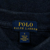 Age 7 Polo By Ralph Lauren Polo Shirt - Small Navy Cotton