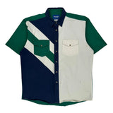 Wrangler Short Sleeve Shirt - Medium Green Cotton