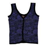 Denver, Colorado Harley Davidson Graphic Tank Top - Medium Black Cotton