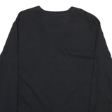 NAUTICA Mens Black Long Sleeve Crew Neck Cotton Blend T-Shirt L Classic