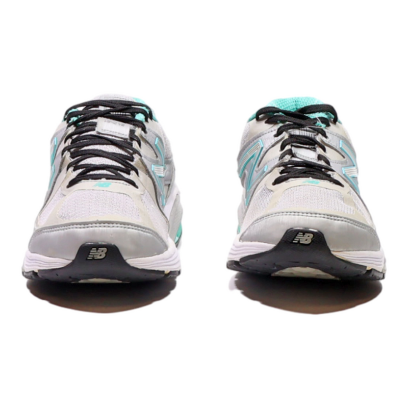 NEW BALANCE Sneaker Trainers Silver Synthetic Womens UK 5