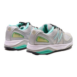 NEW BALANCE Sneaker Trainers Silver Synthetic Womens UK 5