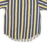 TOMMY HILFIGER Mens Yellow & Navy Stripe Shirt S Button Down Casual Cotton
