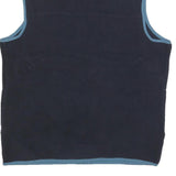 THE NORTH FACE Mens Navy Blue Fleece Jacket M Polyester Sleeveless Zip