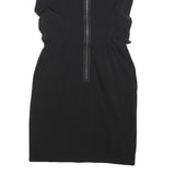 CARVEN Womens Black Bodycon Polyester Blend Mini Dress Size S Elegant Twist