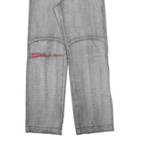 DIA Womens Jeans Grey Regular Straight Denim W30 L33 Casual Cotton Blend Zip