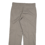 LEVI'S Mens Polyester Blend Regular Fit Beige Trousers W32 L27 Classic Style